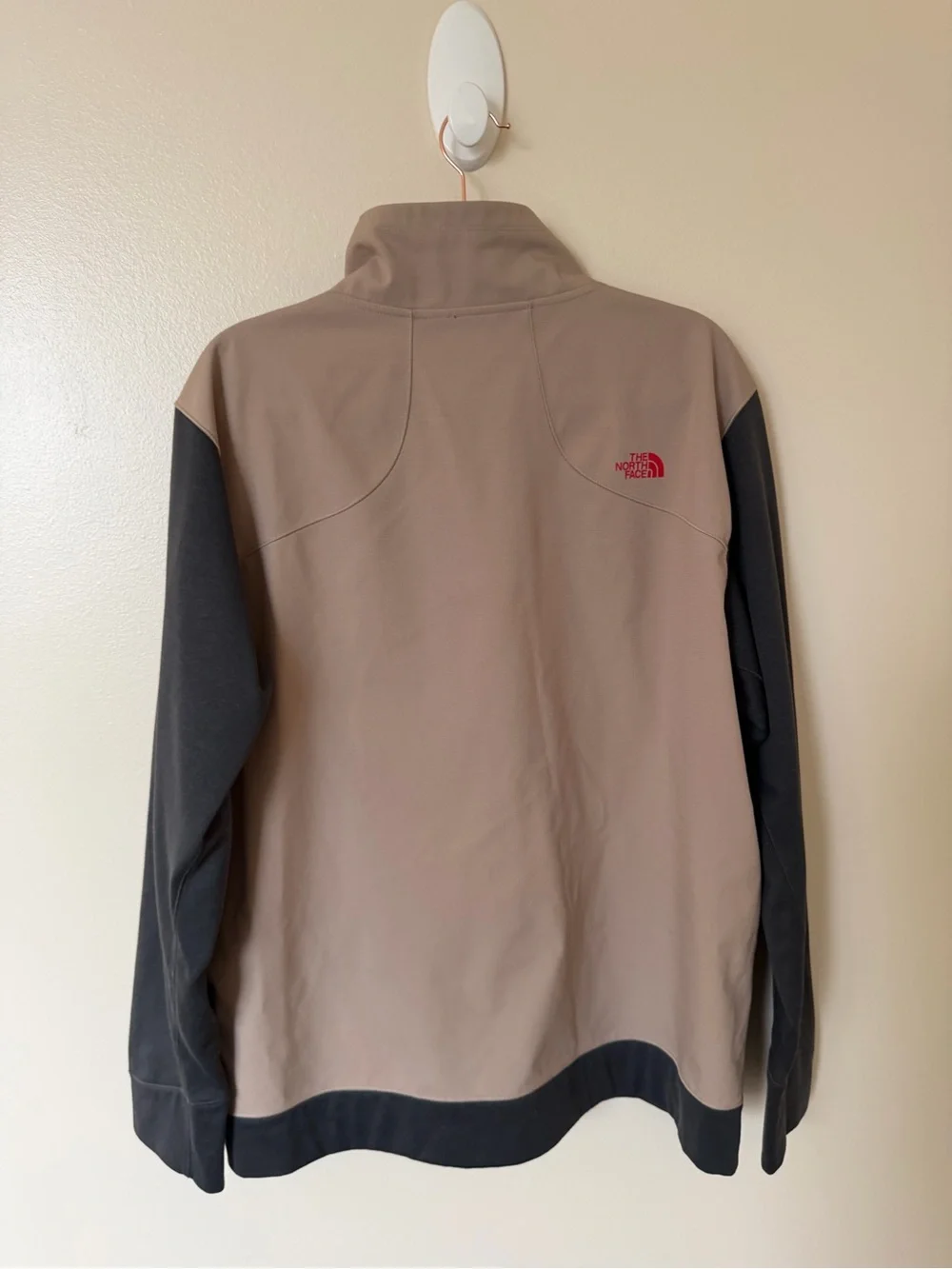 THE NORTH FACE Kilowatt Full Zip Jacket in Tan & Grey